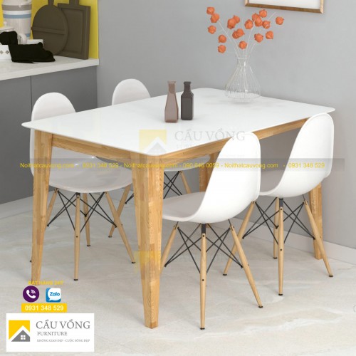Bàn ăn sơn trắng BA99 Bàn ăn sơn trắng BA99