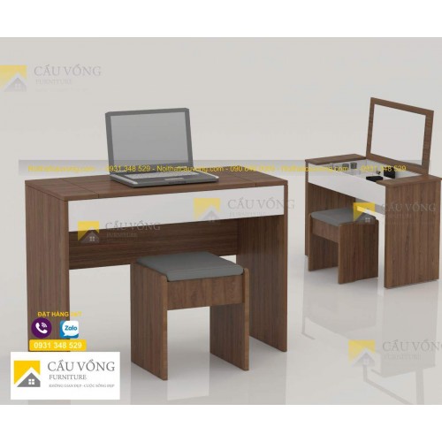 Bàn làm việc kết hợp bàn phấn BTD80 Bàn làm việc kết hợp bàn phấn BTD80