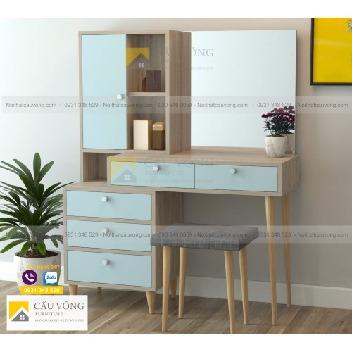 Bàn trang điểm gỗ công nghiệp hiện đại BTD68 Bàn trang điểm gỗ công nghiệp hiện đại BTD68
