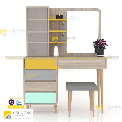 Bàn trang điểm hiện đại gỗ công nghiệp BTD62 Bàn trang điểm hiện đại gỗ công nghiệp BTD62
