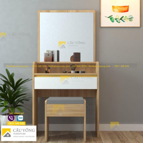 Bàn trang điểm hiện đại bằng gỗ công nghiệp BTD47 Bàn trang điểm hiện đại bằng gỗ công nghiệp BTD47