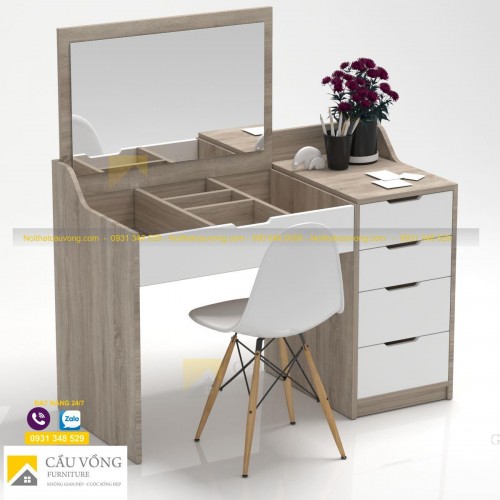 Bàn trang điểm kết hợp bàn làm việc BTD44 Bàn trang điểm kết hợp bàn làm việc BTD44