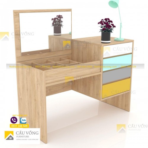 Bàn trang điểm kết hợp bàn làm việc BTD65 Bàn trang điểm kết hợp bàn làm việc BTD65
