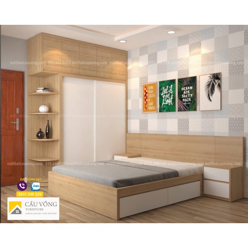 Bộ giường tủ phòng ngủ hiện đại BPN02
