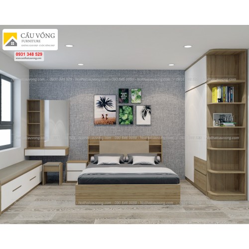 Bộ giường tủ phòng ngủ đẹp BPN03