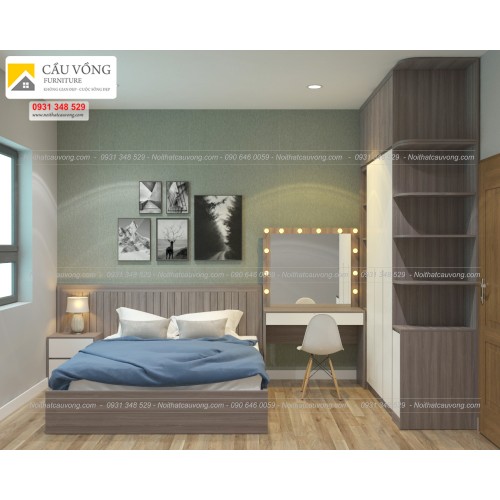 Bộ giường tủ phòng ngủ đẹp BPN05 Bộ giường tủ phòng ngủ đẹp BPN05