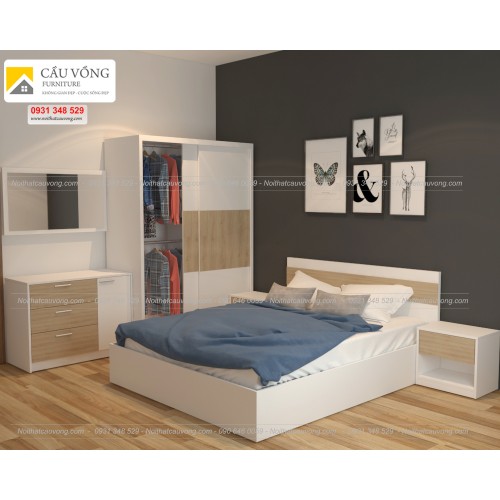 Bộ phòng ngủ hiện đại BPN07