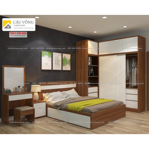 Bộ phòng ngủ hiện đại BPN09