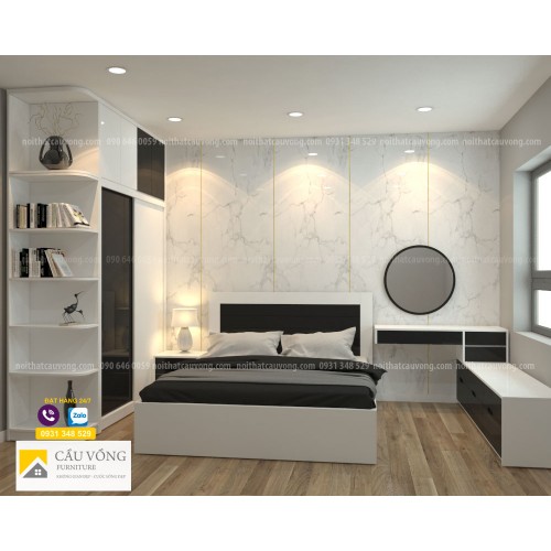 Bộ phòng ngủ đẹp gỗ công nghiệp BPN101 Bộ phòng ngủ đẹp gỗ công nghiệp BPN101