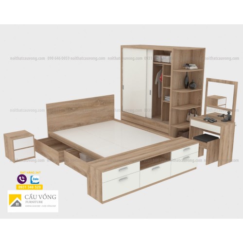 Bộ nội thất phòng ngủ hiện đại BPN109 Bộ nội thất phòng ngủ hiện đại BPN109