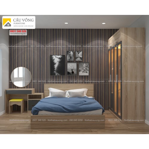 Mẫu giường tủ đẹp BPN43