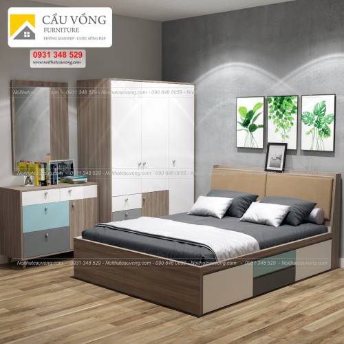 Bộ giường tủ đẹp BPN53 Bộ giường tủ đẹp BPN53