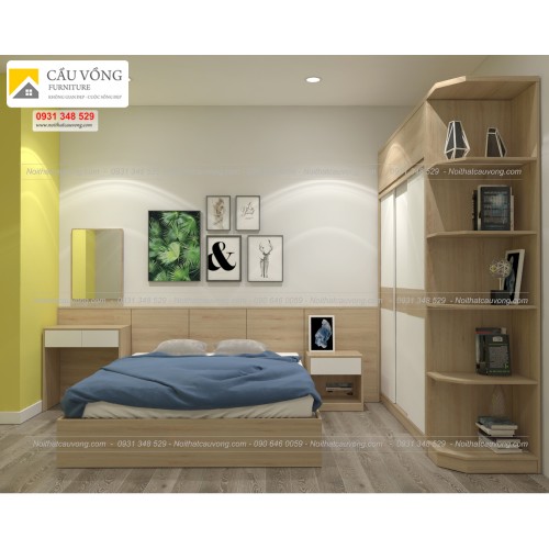 Bộ giường tủ giá rẻ BPN84