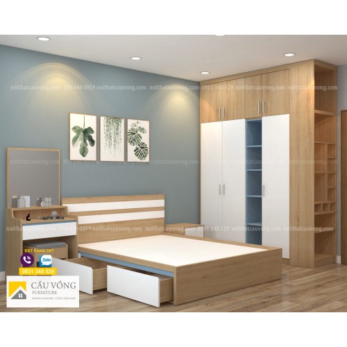 Bộ phòng ngủ đẹp giá rẻ BPN90 Bộ phòng ngủ đẹp giá rẻ BPN90
