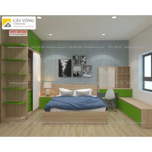 Bộ phòng ngủ hiện đại BPN97