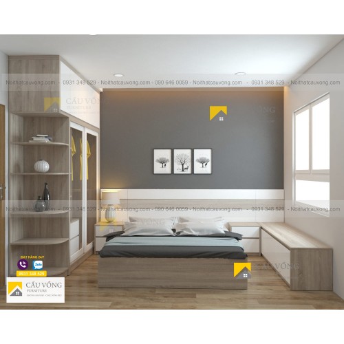 Bộ phòng ngủ hiện đại BPN10