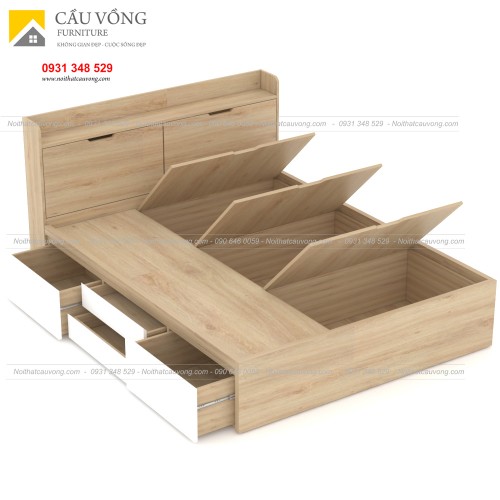 Giường ngủ có hộc để đồ-GCV62 Giường ngủ có hộc để đồ-GCV62