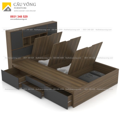 Giường ngủ có hộc để đồ-GCV63