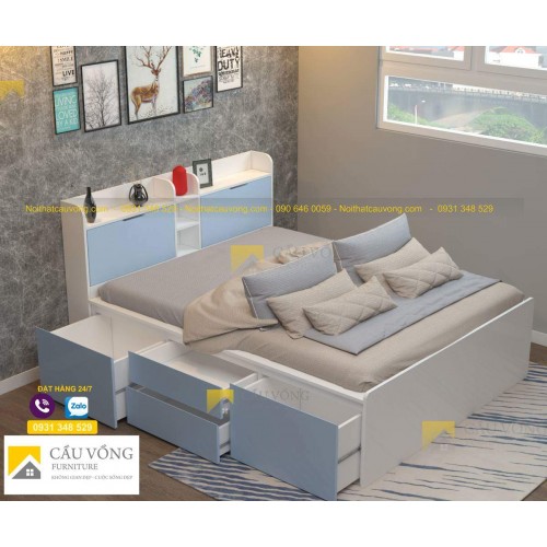 Giường hộc kéo hiện đại GCV52 Giường hộc kéo hiện đại GCV52