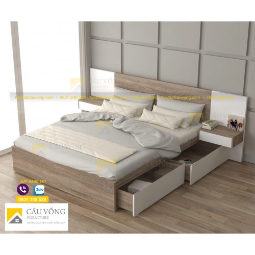 Giường ngủ hộc kéo GCV30 Giường ngủ hộc kéo GCV30