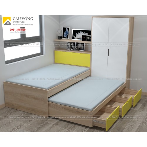 Giường ngủ có ngăn kéo để nệm GTE89 Giường ngủ có ngăn kéo để nệm GTE89