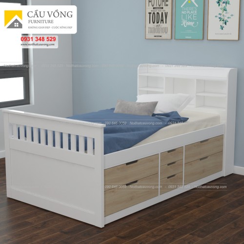 Giường ngủ có ngăn kéo gỗ công nghiệp GTE94 Giường ngủ có ngăn kéo gỗ công nghiệp GTE94