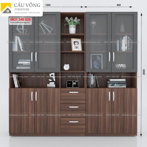 Kệ sách, tủ hồ sơ văn phòng KS37 Kệ sách, tủ hồ sơ văn phòng KS37