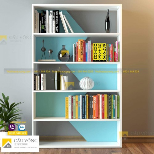 Kệ sách hiện đại gỗ công nghiệp KS76 Kệ sách hiện đại gỗ công nghiệp KS76
