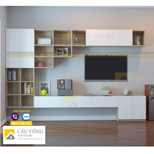 Kệ tivi hiện đại kết hợp kệ sách TV-89 Kệ tivi hiện đại kết hợp kệ sách TV-89