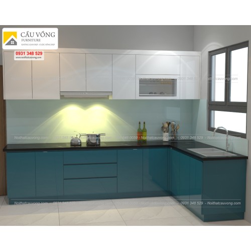 Tủ bếp Acrylic An cường TB69 Tủ bếp Acrylic An cường TB69