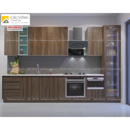 Tủ bếp Melamine giá rẻ TB83 Tủ bếp Melamine giá rẻ TB83