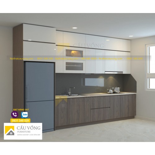 Tủ bếp gỗ Melamine TBM81 Tủ bếp gỗ Melamine TBM81