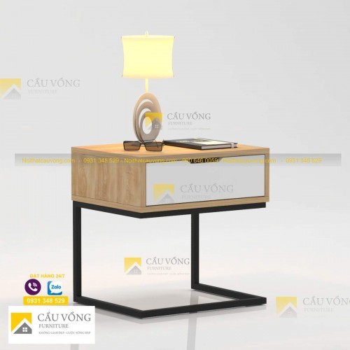 Tủ đầu giường chân sắt giá rẻ - TDG86 Tủ đầu giường chân sắt giá rẻ - TDG86