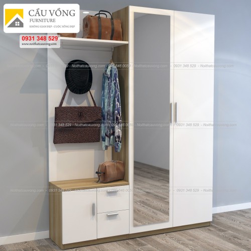 Tủ giày dép gỗ công nghiệp hiện đại TG-76 Tủ giày dép gỗ công nghiệp hiện đại TG-76