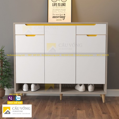 Tủ đựng giày dép bằng gỗ đẹp TG-64 Tủ đựng giày dép bằng gỗ đẹp TG-64