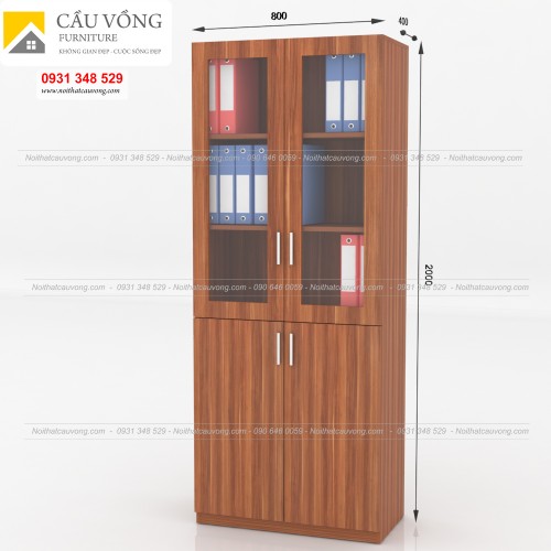 Tủ tài liệu cửa kính THS92 Tủ tài liệu cửa kính THS92