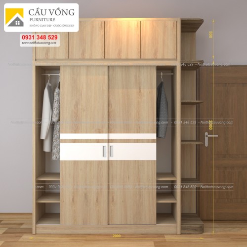 Tủ áo cửa lùa 3 cửa TA67