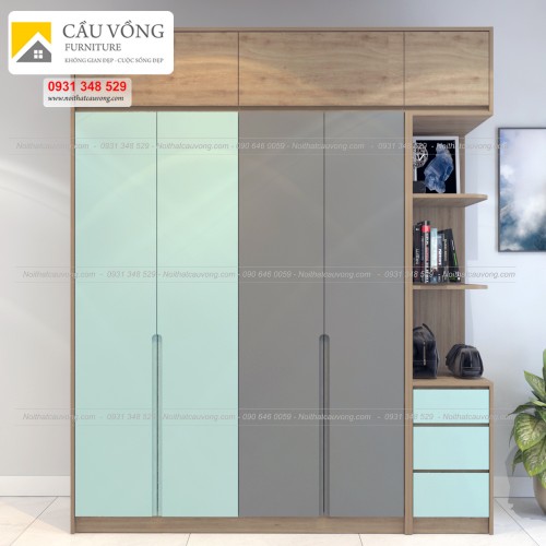 Tủ quần áo gỗ hiện đại TA97