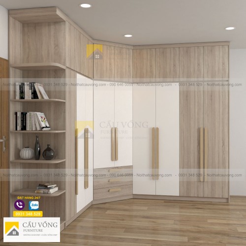 Tủ quần áo chữ L TA09