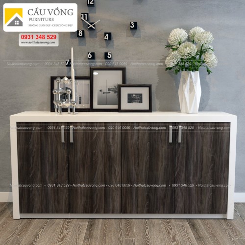 Tủ gỗ trưng bày phòng khách hiện đại TTCV88 Tủ gỗ trưng bày phòng khách hiện đại TTCV88