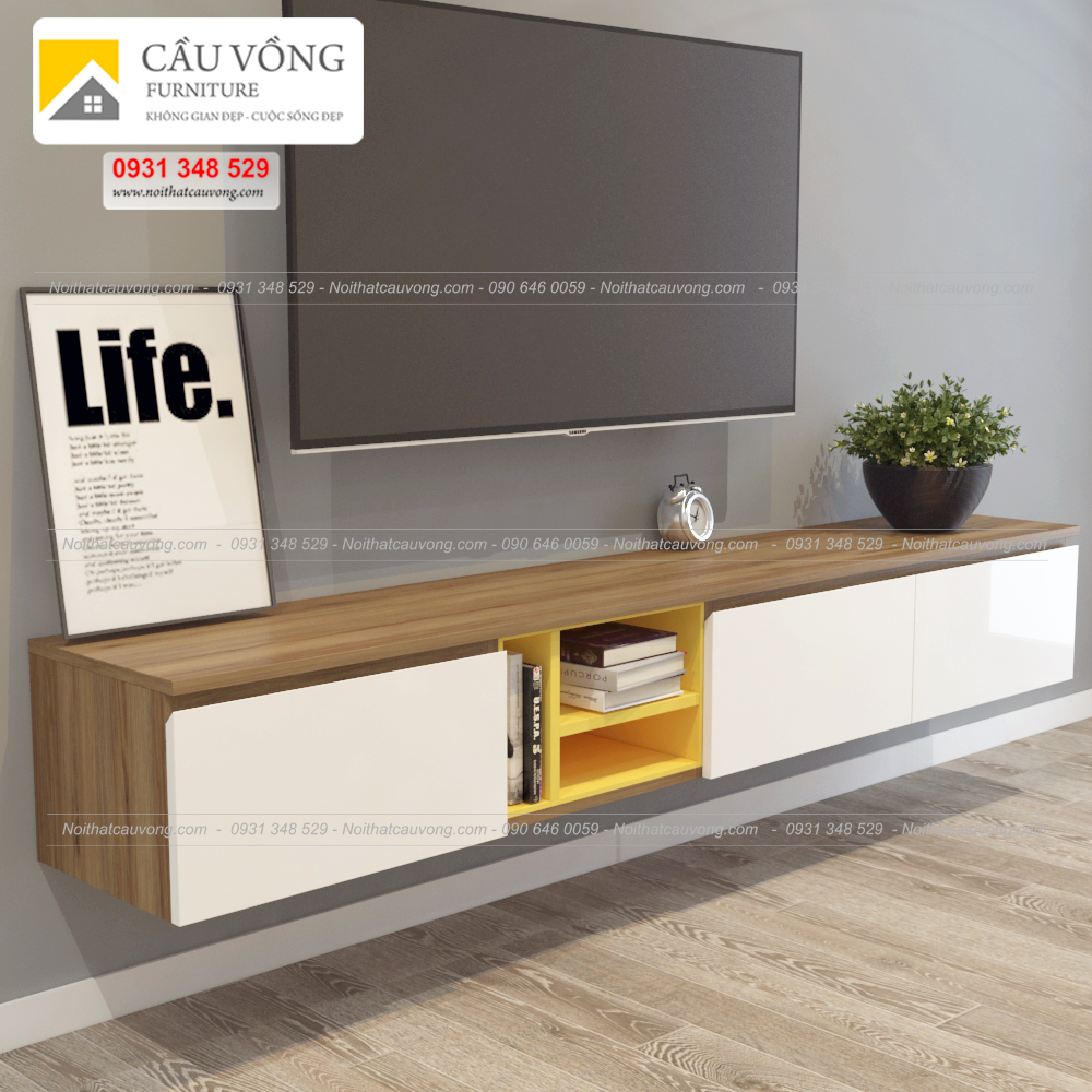 Kệ tivi phòng khách bằng gỗ công nghiệp TV-54